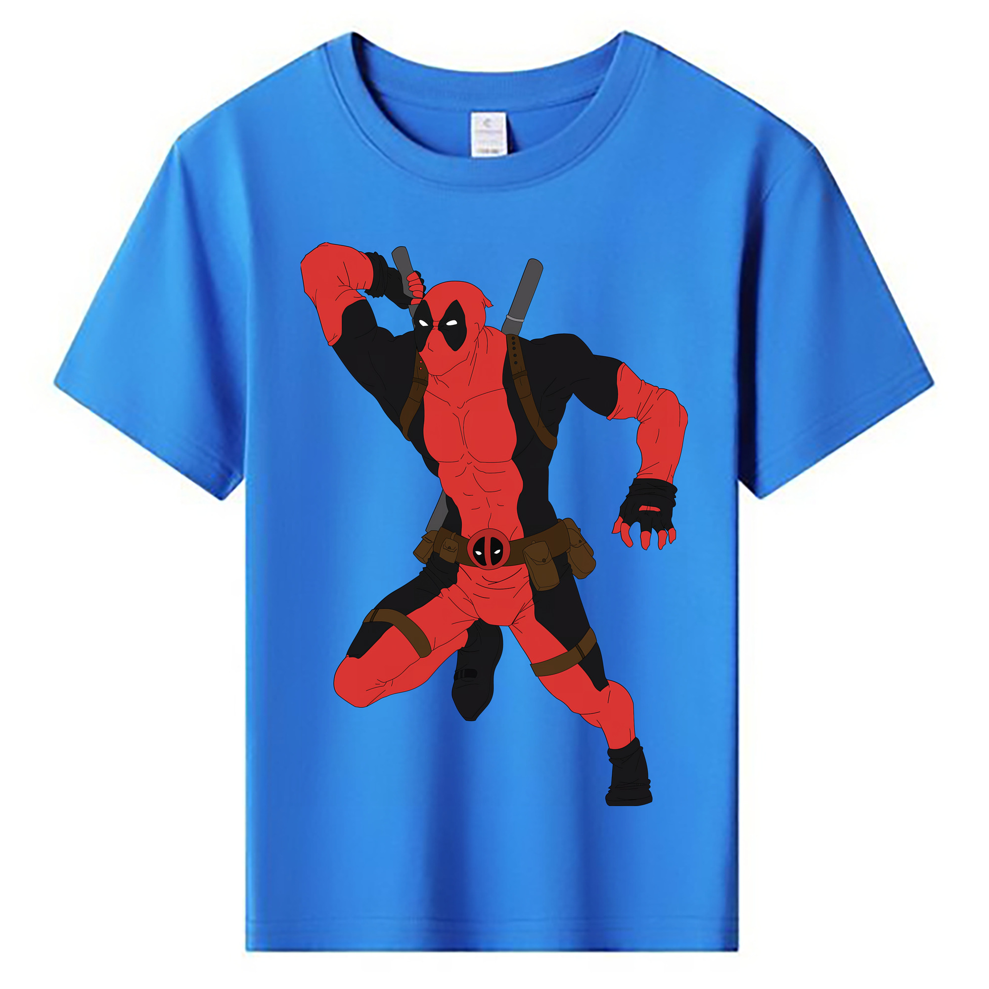 （画像用） Deadpool デッドプール 綿100％キッズTシャツ（フロントプリント）